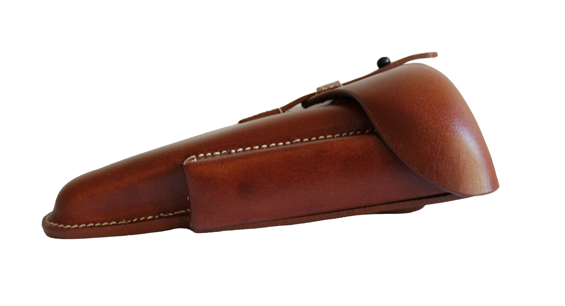 German police p08 lugar holster brown hard shell dwm 1917